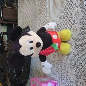 Disney Mickey Mouse Black and Red Stuffed Animal